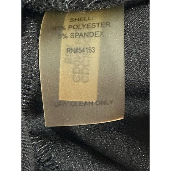 Calvin Klein Black Tiered‎ Sleeveless Knee Length Shift Dress Stretch Petite 10P - Picture 5 of 5